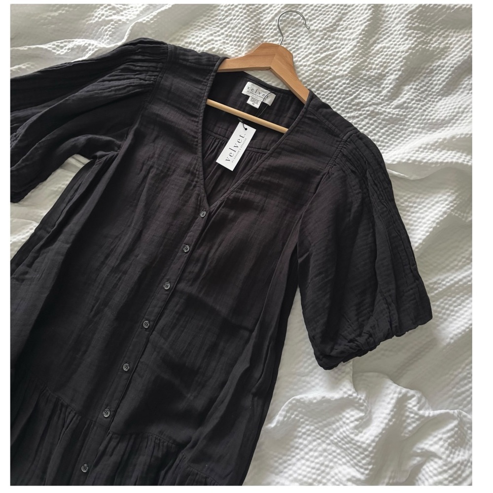 Velvet by Graham & Spencer Midi Tiered Boho Style Dress